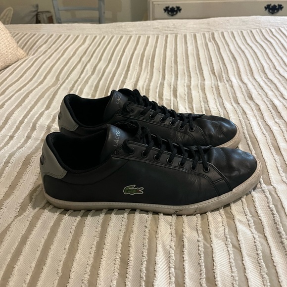 Lacoste Mens Shoes Size 12 Black Sneakers - Picture 5 of 10